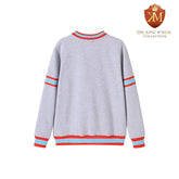 Delaware State Heather Grey Pocket Crewneck